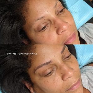 Natural and Beautiful Hairtrokes Look of Microblading